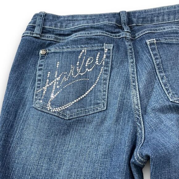 Vintage Harley-Davidson Medium Wash Bootcut Jeans Women’s Size 10 Long - Picture 5 of 10